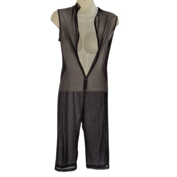 Sexy Sequin Rhinestone Romper/Jumpsuit Size Large - Picture 7 of 11